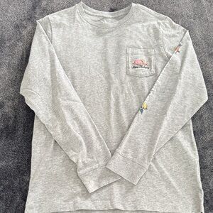 Vineyard Vines Heather Gray Long Sleeve Tee